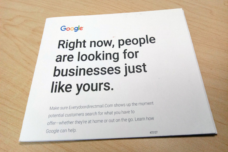 Google Uses Direct Mail Like Crazy