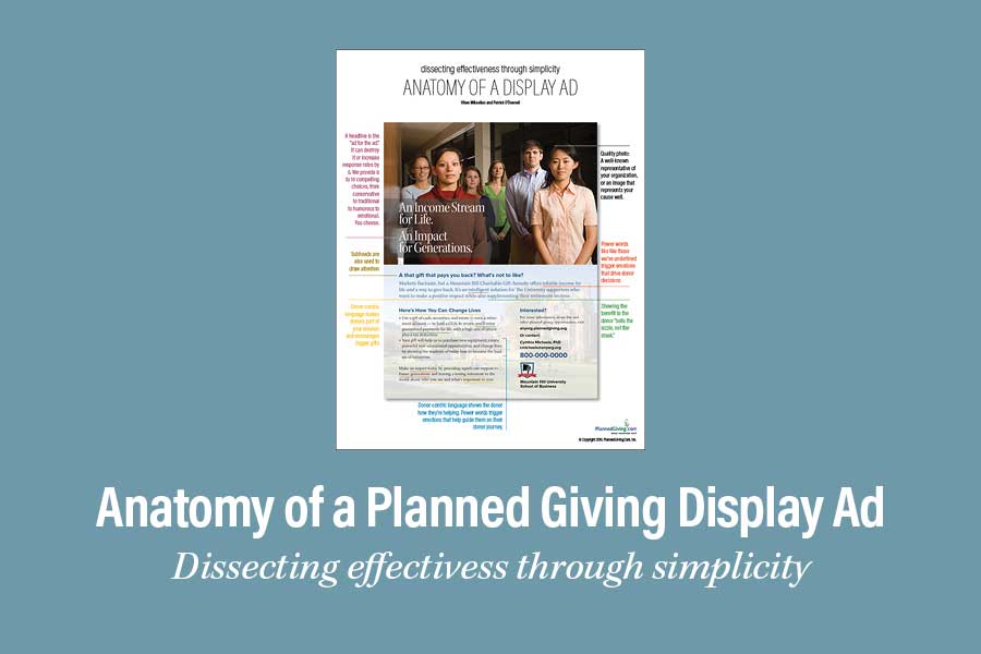 How to Write and Design an Effective Planned Giving Ad