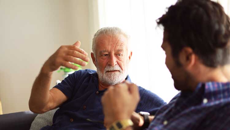 Two Men Having a Difficult Legacy Conversation