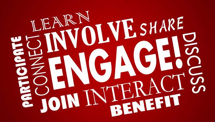 Involve engage sign