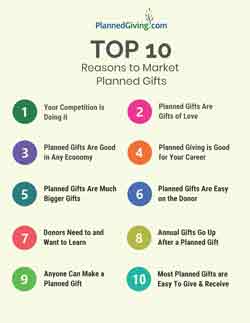 Top 10 Reasons to Pursue Planned Gifts