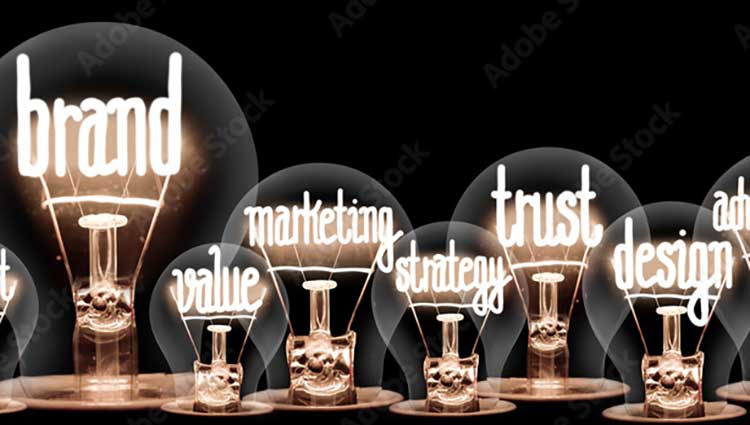 Light Bulbs Depicting Brand Marketing Copywriting