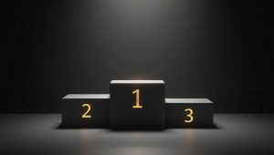 Ranked podium with 1, 2, and 3 positions representing the top 1% of nonprofits.